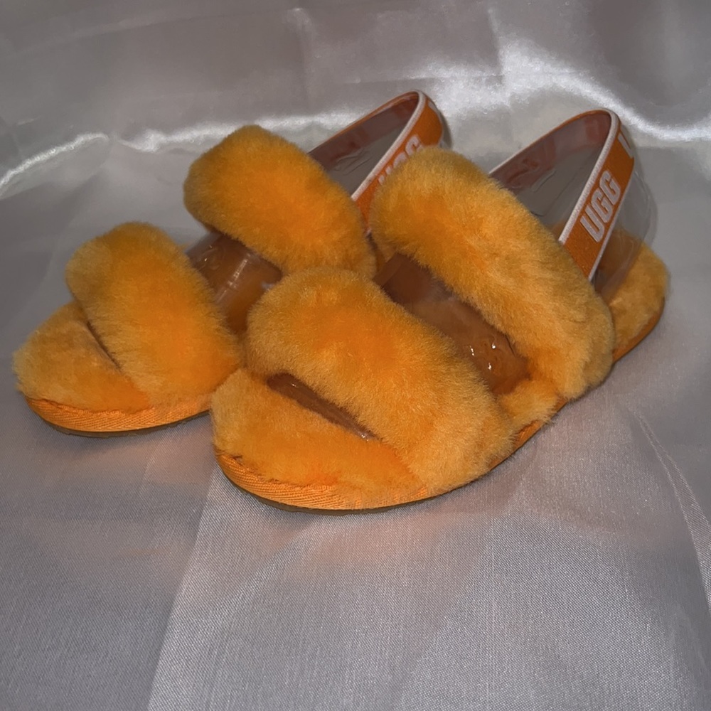 New - Ugg Oh Yeah Fur Slippers Toddler Size 12
